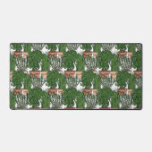 ヴィンテージ線芸術スタイル植物陶器棚 デスクマット (正面)