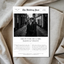 ヴィンテージ編集写真結婚新聞 セーブザデート