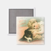 ヴィンテージ縁どコリマグネット マグネット (正面/裏面)