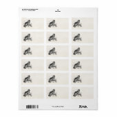 ヴィンテージ縁どコリードッグパーソナライズされたレトロドッグ ラベル (フルシート)