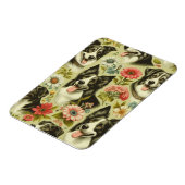 ヴィンテージ縁どコリー絵を描ズ マグネット (左側)