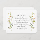 ヴィンテージ縁どサンキューカード サンキューカード (正面/裏面)