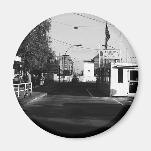 ヴィンテージ縁どドイツは東西ベルリンをポスト マグネット (正面)