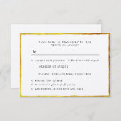 ヴィンテージ縁どフレーム応答カード 出欠カード (正面/裏面)