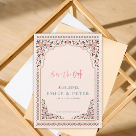 ヴィンテージ縁どフローラ結婚枠 セーブザデート