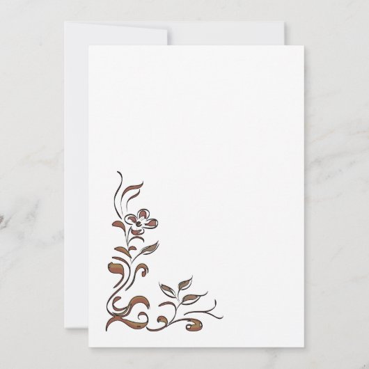 ヴィンテージ縁どフローラ18th誕生日ディナーパーティー 招待状 (裏面)