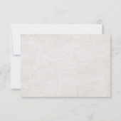 ヴィンテージ縁どフローラRSVP 出欠カード (裏面)