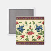 ヴィンテージ縁ど壁紙 – 磁石 (正面/裏面)