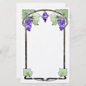 ヴィンテージ縁ど文具 便箋 (正面/裏面)