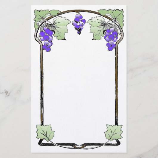 ヴィンテージ縁ど文具 便箋 (正面)