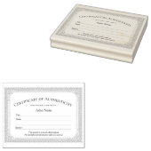 ヴィンテージ縁ど証明書スタンプ ラバースタンプ (押印)