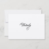 ヴィンテージ縁ど金ゴールドフレーム詳細カード 出欠カード (裏面)