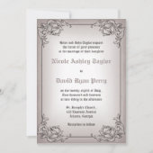 ヴィンテージ縁ど-結婚式招待状 招待状 (正面)