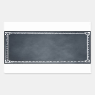 ヴィンテージ縁どBlackboardの四角形シール 長方形シール