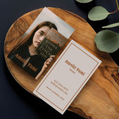 ヴィンテージ縦型写真撮影スクリプト 名刺