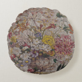 ヴィンテージ繊維丸装飾用クッション（16インチ） ラウンドクッション