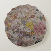 ヴィンテージ繊維丸装飾用クッション(16インチ) ラウンドクッション (裏面)