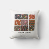 ヴィンテージ織り装飾用クッション |デザイナーパターン クッション (正面)