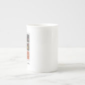 ヴィンテージ織物 |ボーン素晴らし中国マグカップ ボーンチャイナマグカップ (正面)