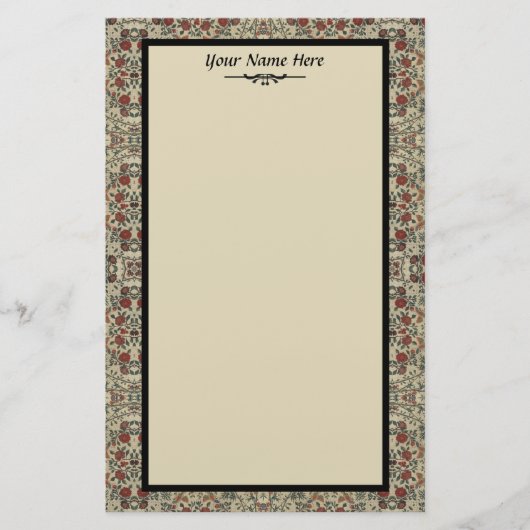 ヴィンテージ織物 便箋 (正面)