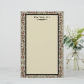 ヴィンテージ織物 便箋 (スタンド正面)