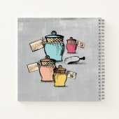 ヴィンテージ缶パーソナライズされたレシピ ノートブック (裏面)