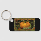 ヴィンテージ缶ラベル芸術、蝶カボチャ野菜 キーホルダー (裏面)