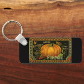 ヴィンテージ缶ラベル芸術、蝶カボチャ野菜 キーホルダー (裏面)