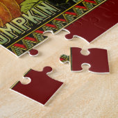 ヴィンテージ缶ラベル芸術、蝶カボチャ野菜 ジグソーパズル (側面)