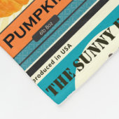 ヴィンテージ缶詰の商品 – フルーツのラベル フリースブランケット (角)