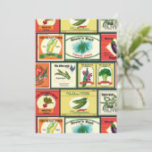 ヴィンテージ缶詰の野菜ラベル (スタンド正面)