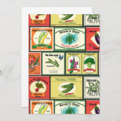 ヴィンテージ缶詰の野菜ラベル (正面/裏面)