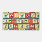 ヴィンテージ缶詰の野菜ラベル デスクマット (正面)