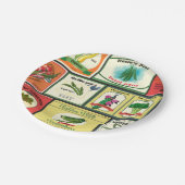 ヴィンテージ缶詰の野菜ラベル ペーパープレート (アングル)