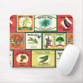 ヴィンテージ缶詰の野菜ラベル マウスパッド (マウス)