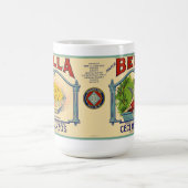 ヴィンテージ缶詰ガルバンゾ豆ラベル コーヒーマグカップ (中央)