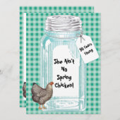 ヴィンテージ缶詰ジャー デザイン 招待状 (正面/裏面)