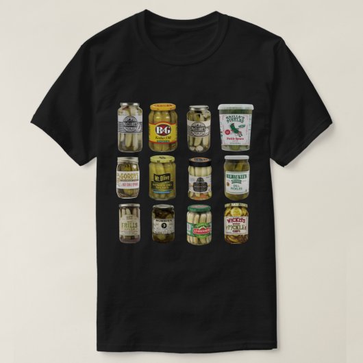 ヴィンテージ缶詰ピクルピクルラバーズピクルクロティ Tシャツ (デザイン正面)