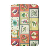 ヴィンテージ缶詰 – 野菜ラベル バスマット (正面縦)