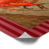 ヴィンテージ署名カクテル ポスター (角)