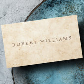 ヴィンテージ羊皮紙アンティーク熟成紙素朴 名刺