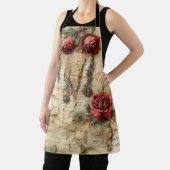 ヴィンテージ羊皮紙ラブレター(4) エプロン (インサイチュ)