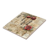 ヴィンテージ羊皮紙ラブレター(4) タイル (側面)