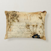 ヴィンテージ羊皮紙ラブレター(5) アクセントクッション (裏面)