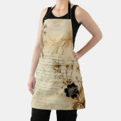 ヴィンテージ羊皮紙ラブレター(5) エプロン (インサイチュ)