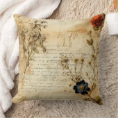 ヴィンテージ羊皮紙ラブレター(5) クッション (ブランケット)