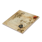 ヴィンテージ羊皮紙ラブレター(5) タイル (側面)