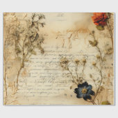 ヴィンテージ羊皮紙ラブレター(5) ラッピングペーパー (フラット)