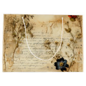 ヴィンテージ羊皮紙ラブレター(5) ラージペーパーバッグ (裏面)