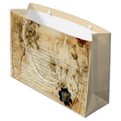 ヴィンテージ羊皮紙ラブレター(5) ラージペーパーバッグ (裏面アングル)